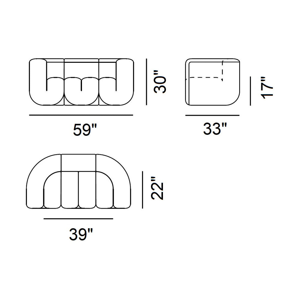 DS-707 Canada 2 Seater Sofa