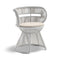 CIRQL NU Outdoor Armchair with Central Base  option 218 Invert Twilight