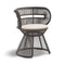 CIRQL NU Outdoor Armchair with Central Base  option 219 Invert Nightfall