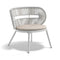 CIRQL NU Outdoor Lounge Chair  option 470 Natura White