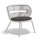 CIRQL NU Outdoor Lounge Chair  option 474 Natura Dark Gray