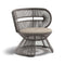 CIRQL NU Outdoor Lounge Chair with Central Base  option 471 Natura Off White