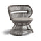 CIRQL NU Outdoor Lounge Chair with Central Base  option 472 Natura Taupe