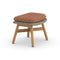 MBRACE Footstool  option 476 Natura Marsala