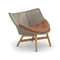 MBRACE Outdoor Lounge Chair  option 476 Natura Marsala