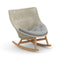 MBRACE Outdoor Rocking Chair  option 140 Sea Salt