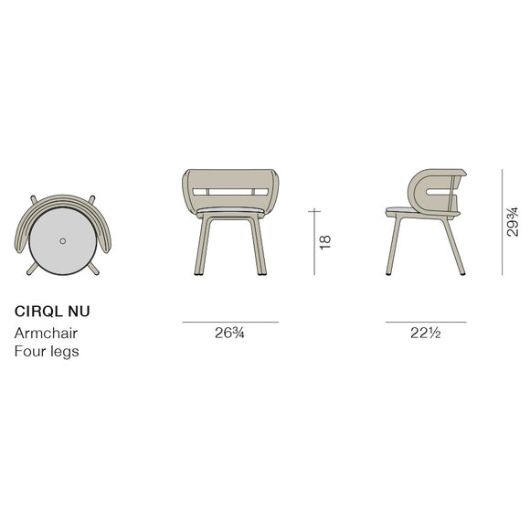 CIRQL NU Outdoor Armchair