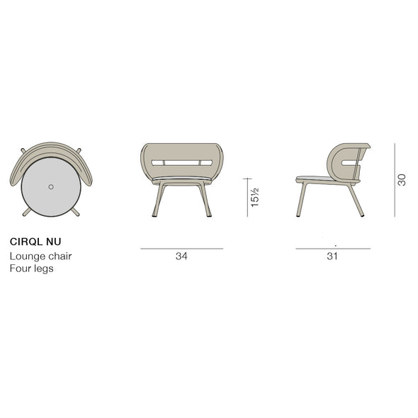 CIRQL NU Outdoor Lounge Chair