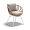 Kida Armchair  option 170 Glow Touch  / 304 Lipari / Natura Marsala