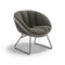 Kida Outdoor Lounge Chair  option 206 Shade Touch / 317 Black Pepper