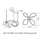 Zigouzi LED Chandelier