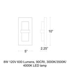 Bandeau Outdoor LED Wall Sconce