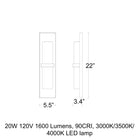 Bandeau Outdoor LED Wall Sconce