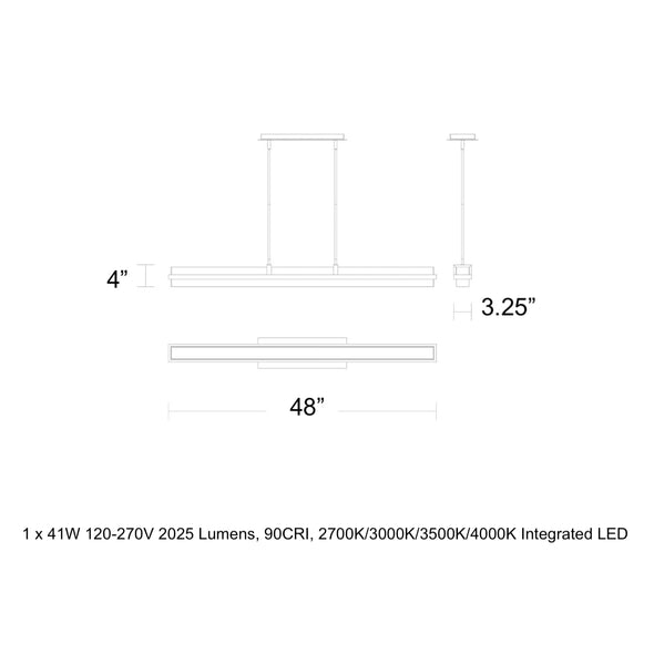 Desmond LED Linear Pendant Light