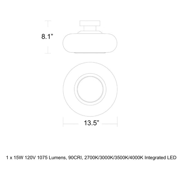 Doma LED Flush Mount