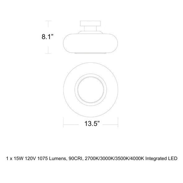 Doma LED Flush Mount