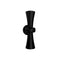 Fido Outdoor Wall Light  option Small: 16 in height