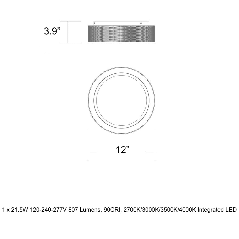 Grille LED Flush Mount