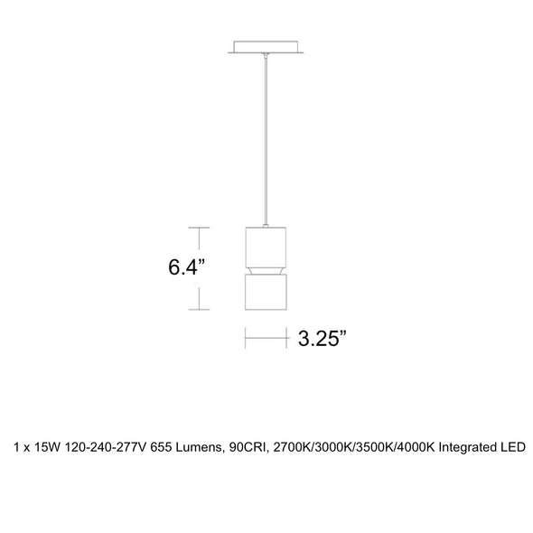 Pedistal LED Pendant Light