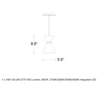 Pin Up LED Pendant Light