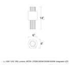 Piston LED Outdoor Wall Light