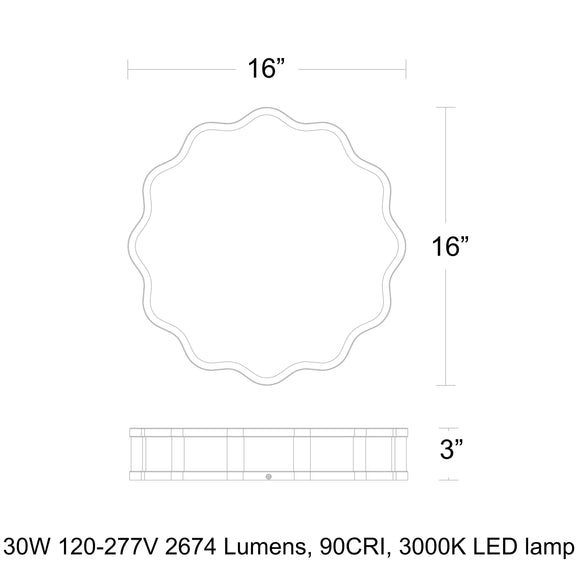 Vaughan LED Flush Mount