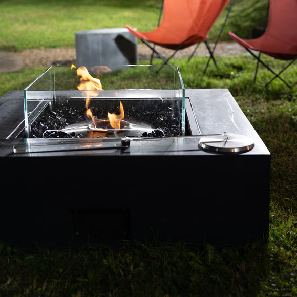 ストーブ EcoSmart Fire Lantern Outdoor EcoSmart Fire Base 40 Fire Table Set - 2Modern