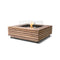 Base 40 Teak Fire Table Set  option Ethanol with Stainless Steel Burner