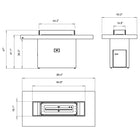 Gin 90 Bar Fire Table Set