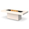 Gin 90 Dining Fire Table Set  option Bone