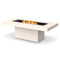 Gin 90 Dining Fire Table Set  option Ethanol with Black Burner