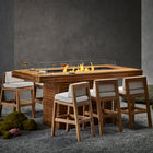 Gin 90 Teak Bar Fire Table Set