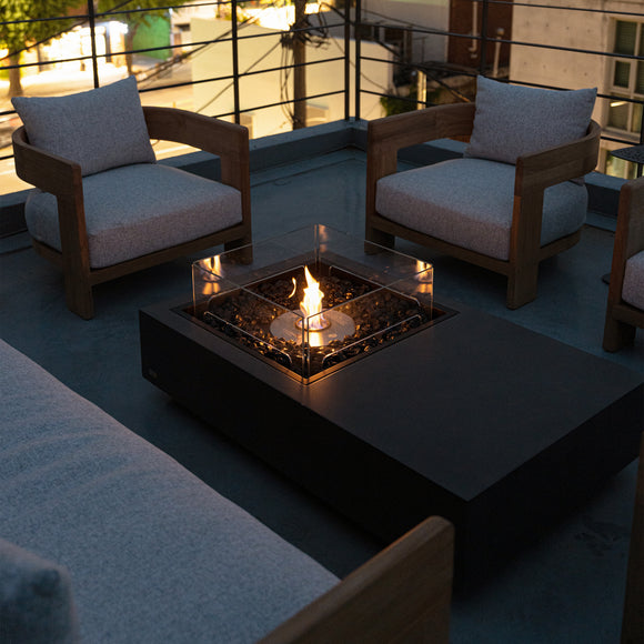 EcoSmart Fire Manhattan Fire Table Set - 2Modern