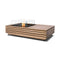 Manhattan Teak Fire Table Set  option Ethanol with Black Burner