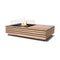 Manhattan Teak Fire Table Set  option Liquid Propane/Natural Gas