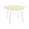 Lorette Round Dining Table  option Latte Beige (Textured)