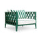 Ocean Club Outdoor Lounge Chair  option Blaise Off-White / Florent Green / Green