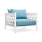Ocean Club Outdoor Lounge Chair  option Sunbrella Mineral Blue / White