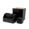 Scaleo Desk Set (Set of 3)  option Croco Embossed Black Leather