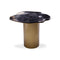 Shapiro Side Table  option Brushed Brass / Black Marble Top