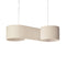Duna Pendant Light  option CRU Pleated Ribbon