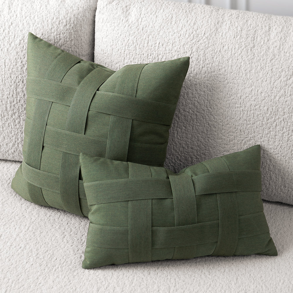 Basketweave Outdoor Pillow