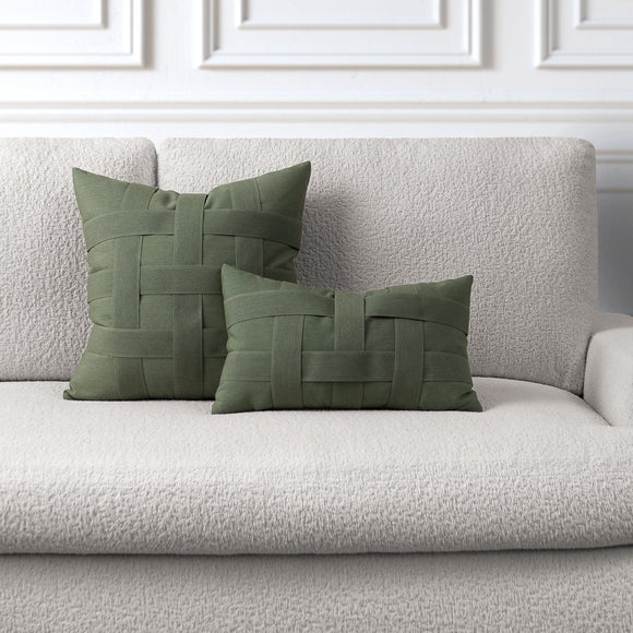 Basketweave Outdoor Pillow