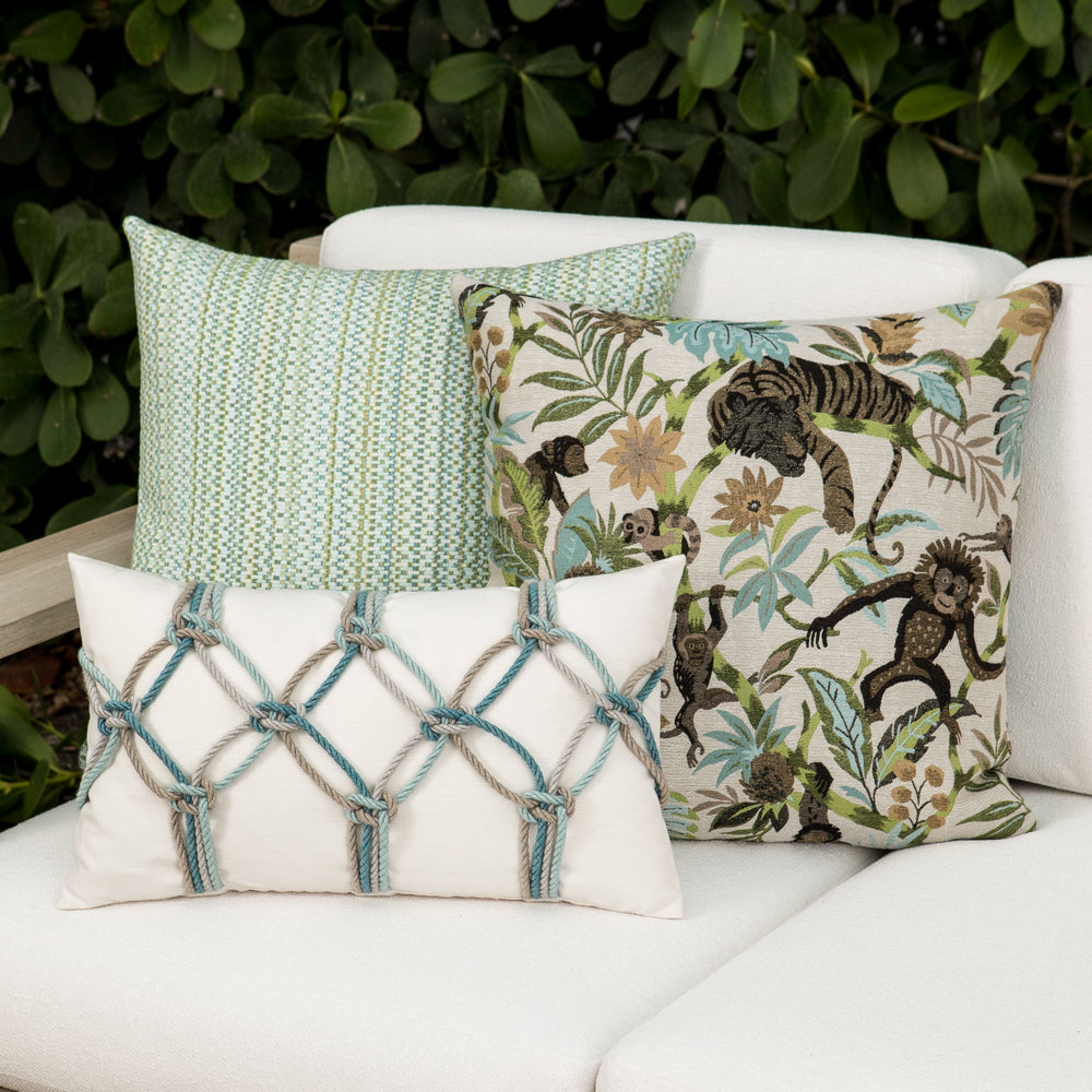 Aqua Outdoor Pillow