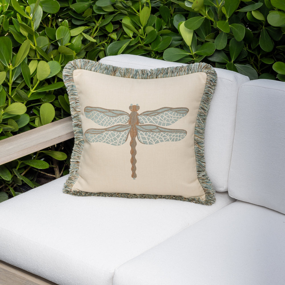 Dragonfly Outdoor Pillow