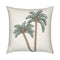 Escape Palm Outdoor Pillow  option Aqua
