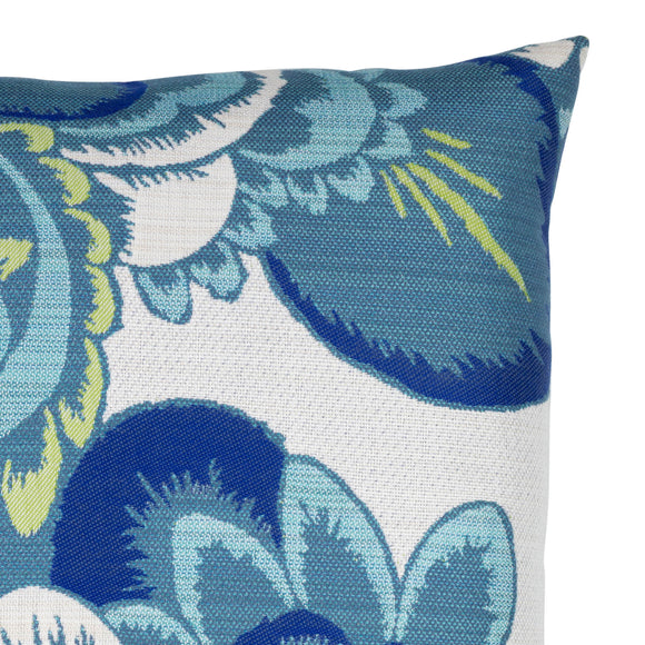Elaine Smith Outdoor Floral Wave Pillow