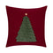 Fraser Fir Throw Pillow  option Canvas Ruby