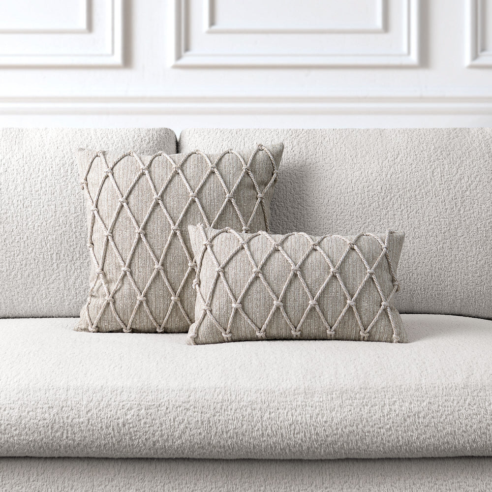 Macrame Outdoor Pillow