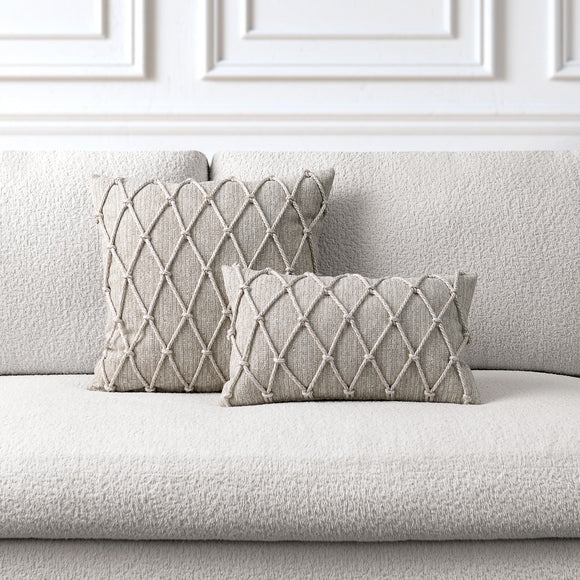 Macrame Outdoor Pillow